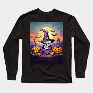 Halloween Scene Long Sleeve T-Shirt